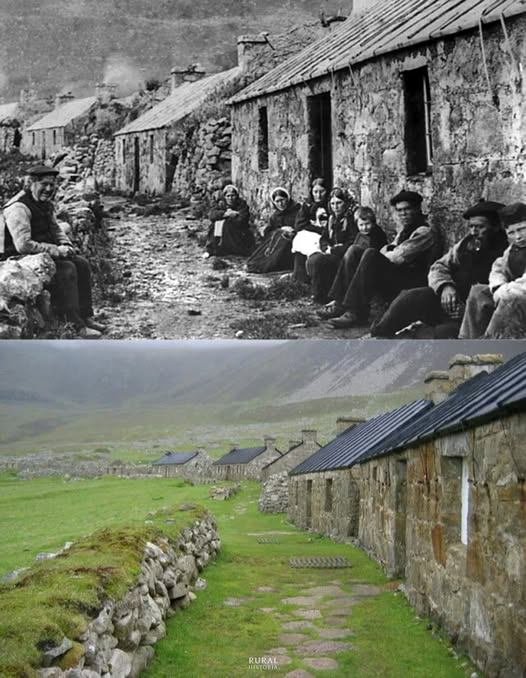 Hirta Island Scotland In 1861 settlers built sixteen single story cottages with chimneys and slate roofs The residents called it the main street Crofting was the way of life The place had been inhabited for more than 2000 years until it was eventually abandoned in 1930